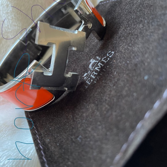 Hermès Clik Clak H-Bangle. Size Medium. - Picture 6 of 9